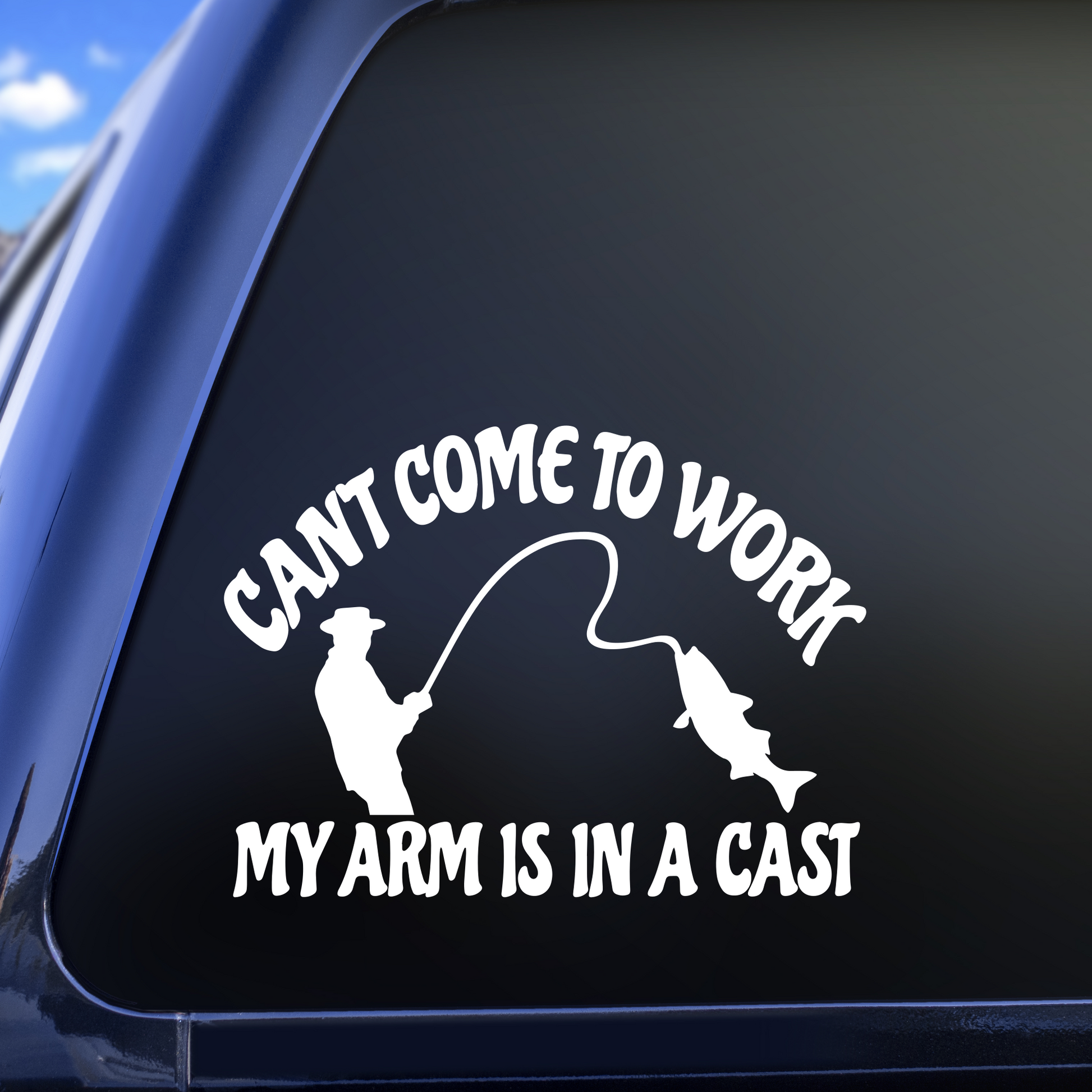 Funny Fishing Decal