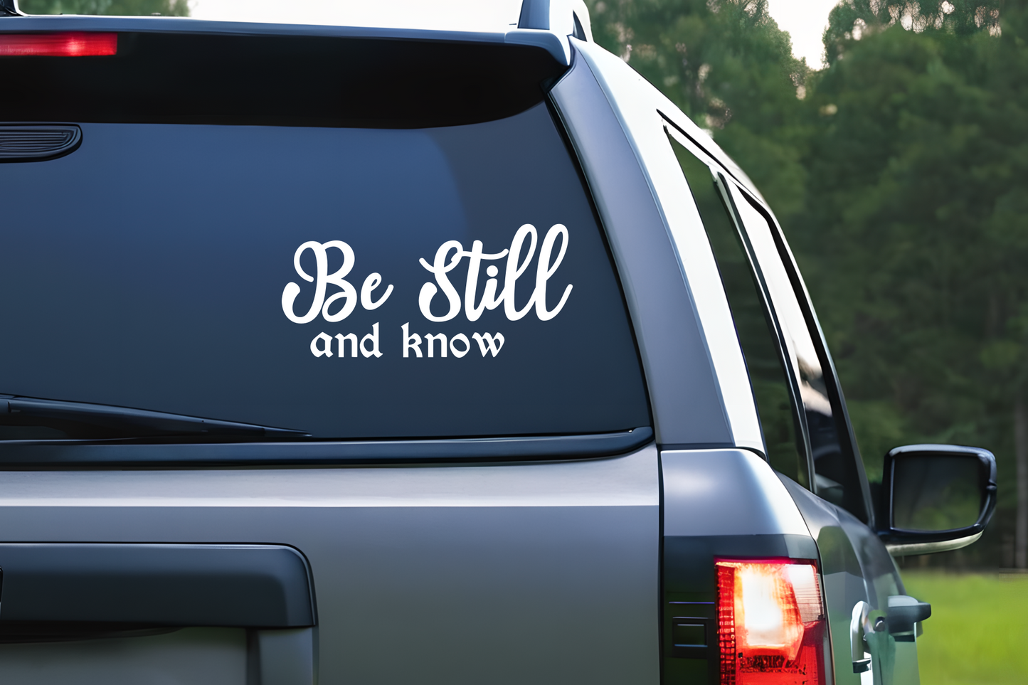 Be Still and Know Vinyl Decal Sticker | Religious Christian Sticker