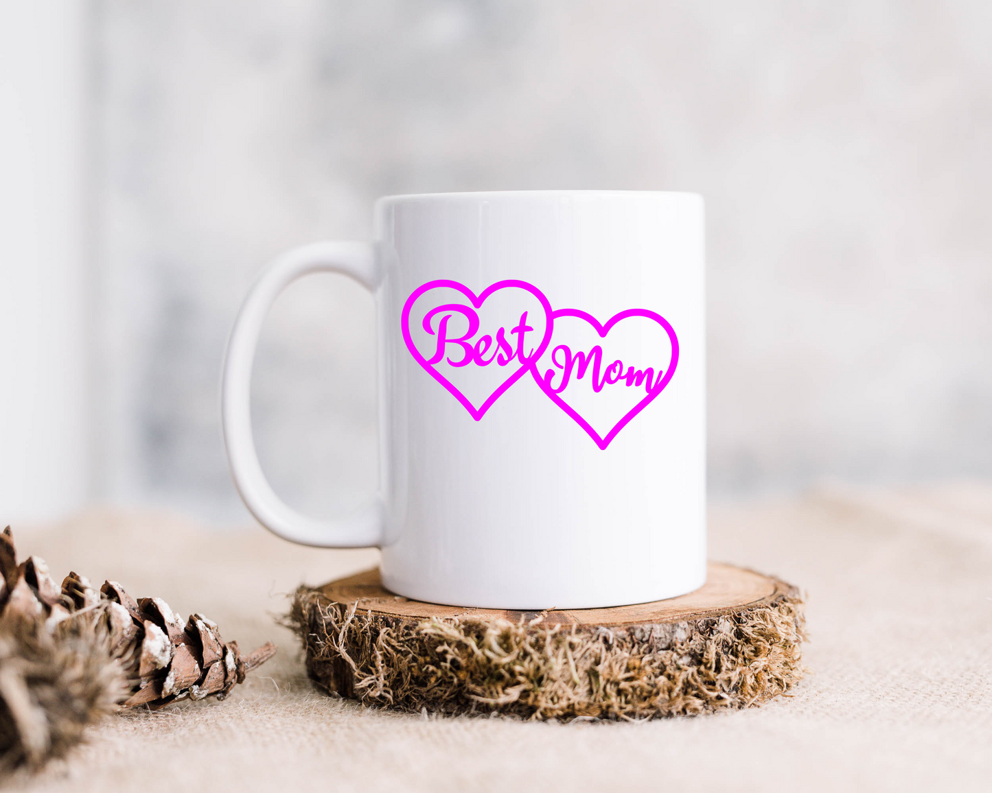 Best Mom Vinyl Decal, Heart Decal, Decal Gift for Mom,