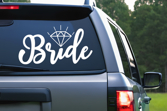 Bride with diamond decal