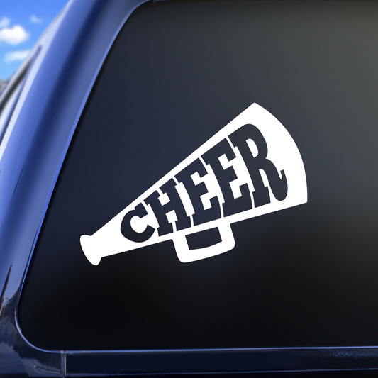 cheer bullhorn decal