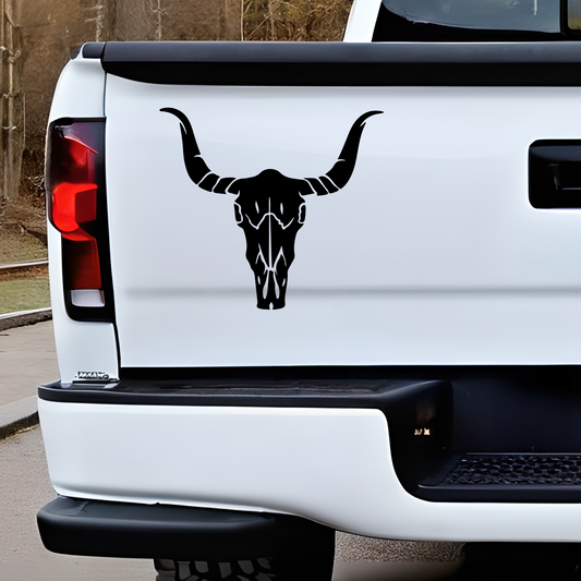 cow skull decal