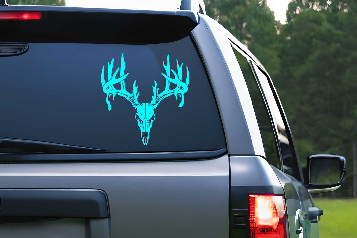 Deer Skull with Antlers Vinyl Decal Sticker