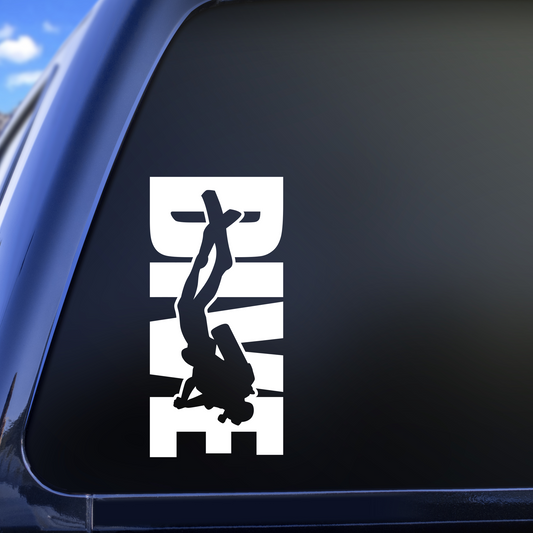 scuba diving decal