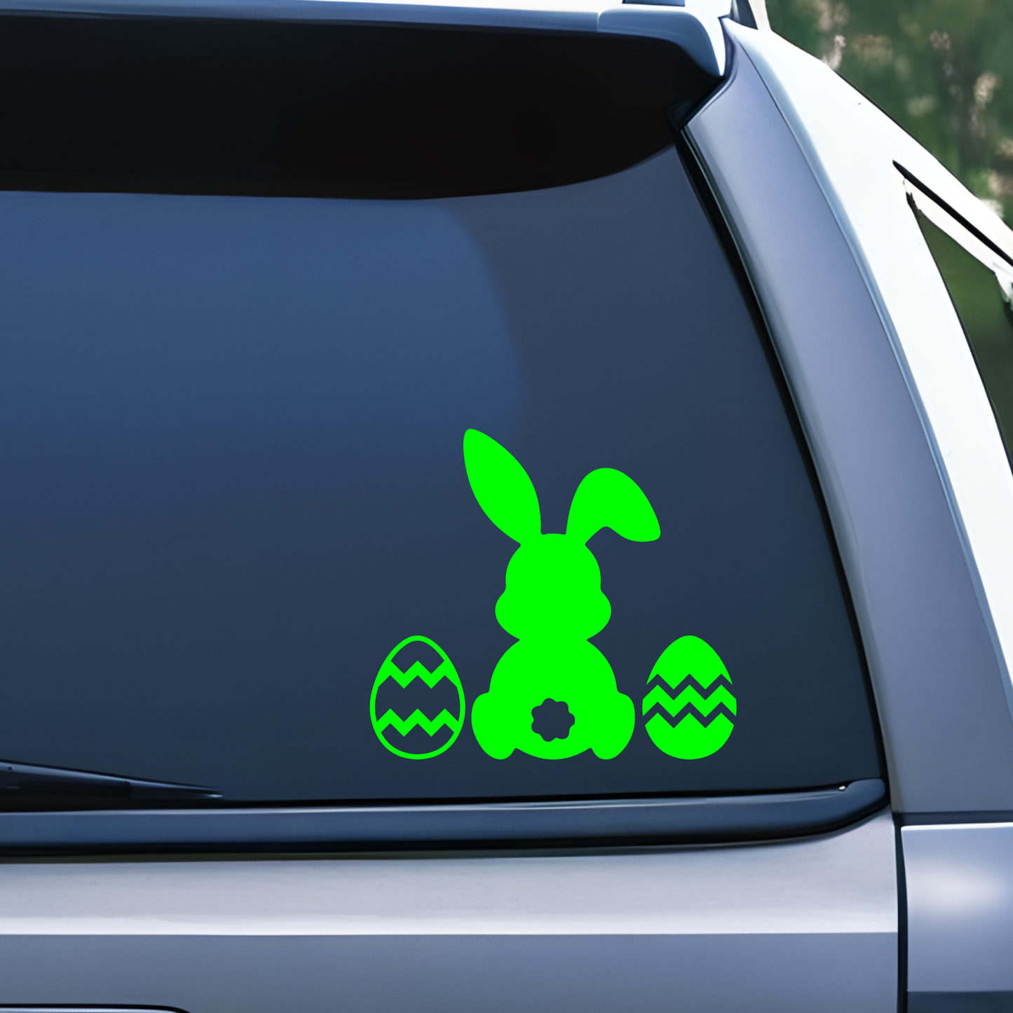 Easter Rabbit and Eggs Decal