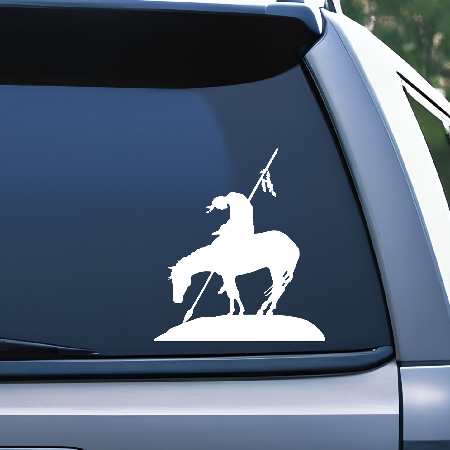 End of The Trail Indian Decal