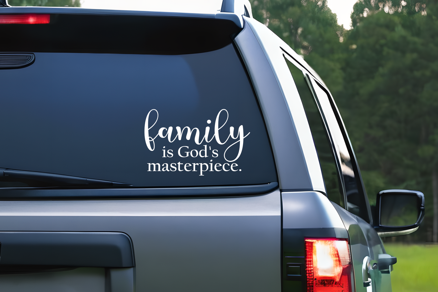 Family is God's Masterpiece Vinyl Decal Sticker