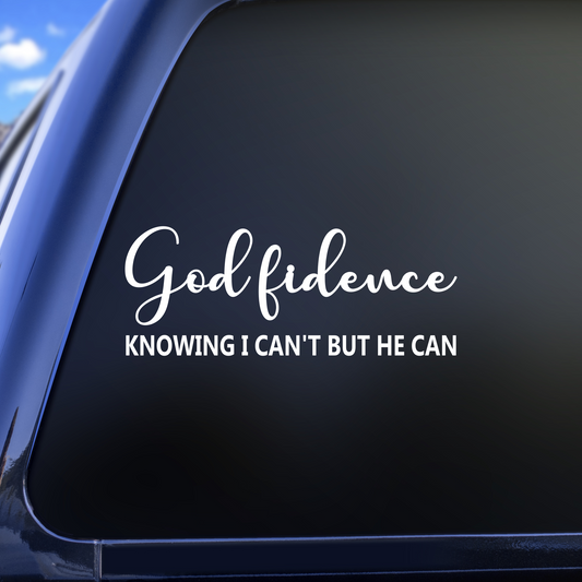 Godfidence decal