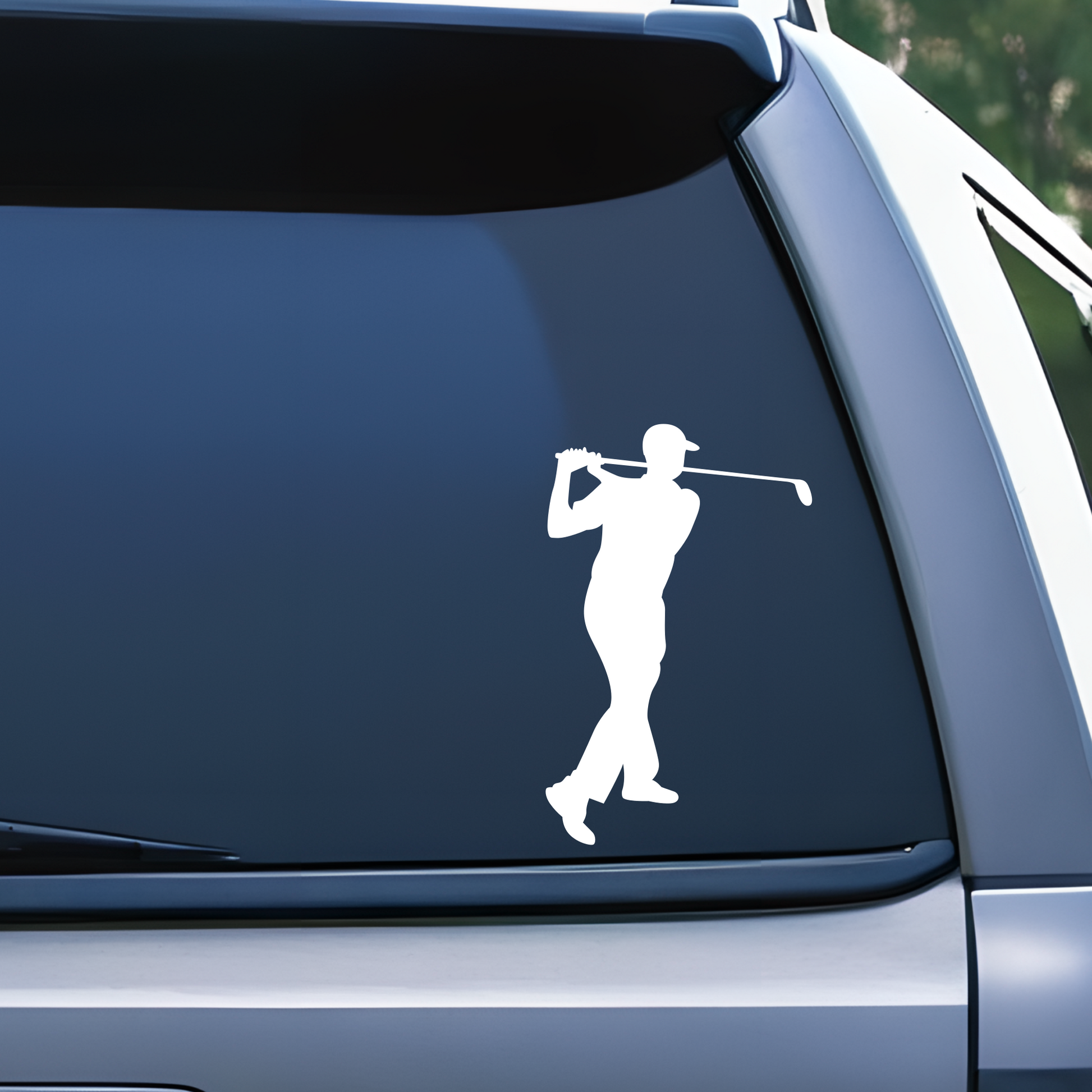 Male Golfer Decal