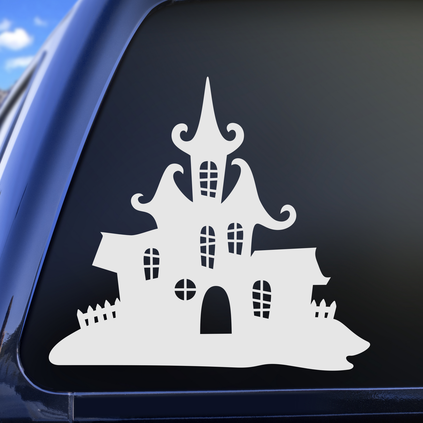 Haunted House Vinyl Decal