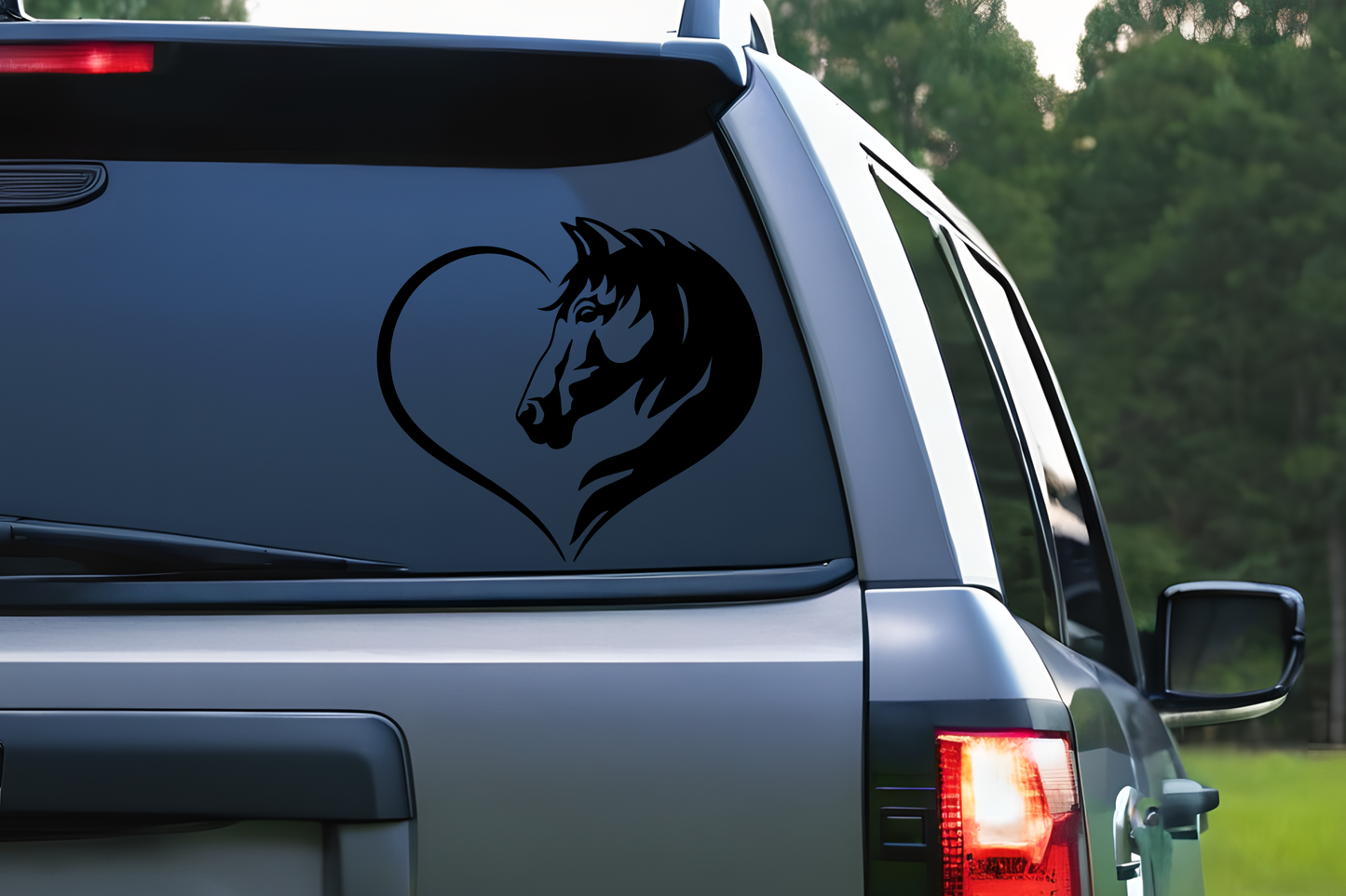 Horse Heart Vinyl Decal Sticker | Love Horses Decal