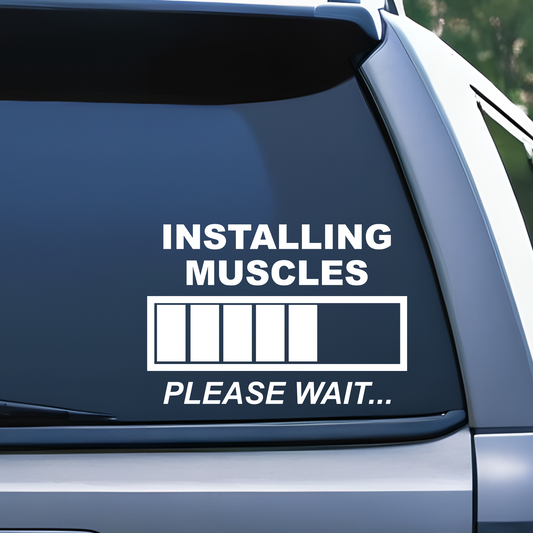 muscles decal