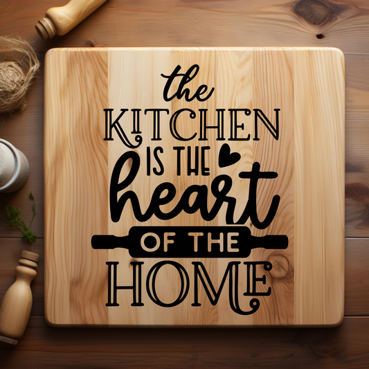 kitchen is heart of home decal