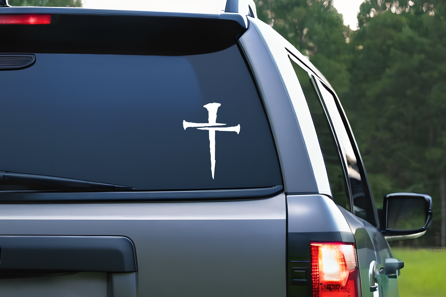 3 Nails Cross Vinyl Decal Sticker