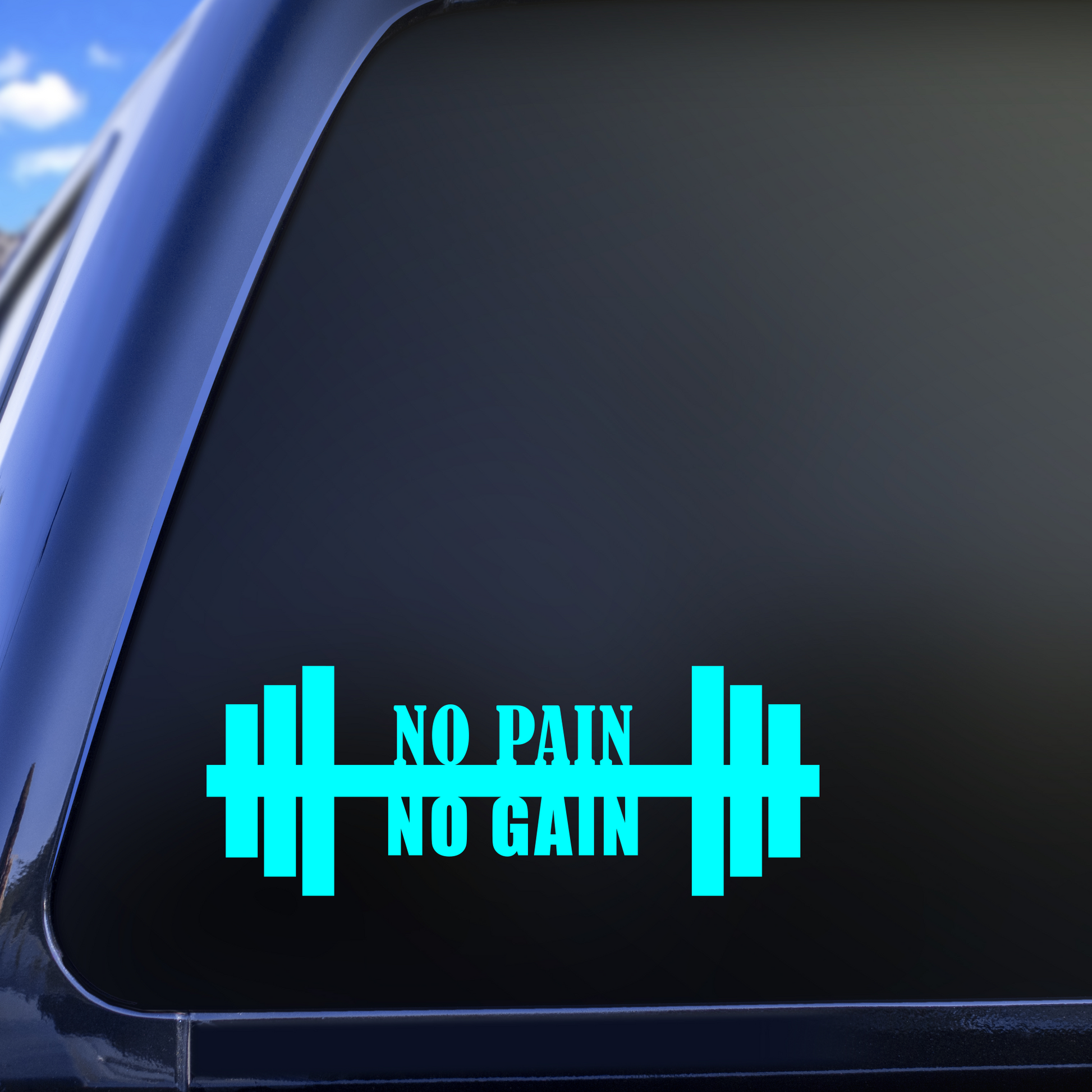 No pain No gain vinyl decal