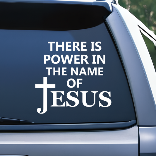 Jesus cross decal