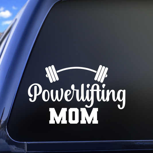 powerlifting mom decal