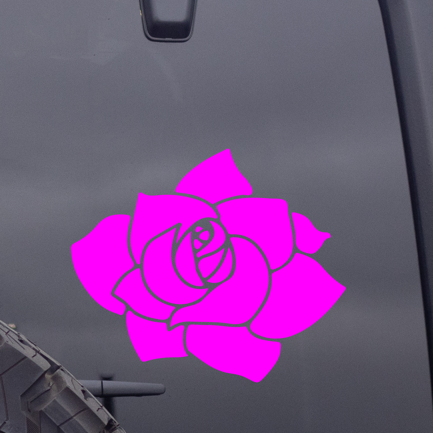 Rose Bloom Pedals Vinyl Decal Sticker