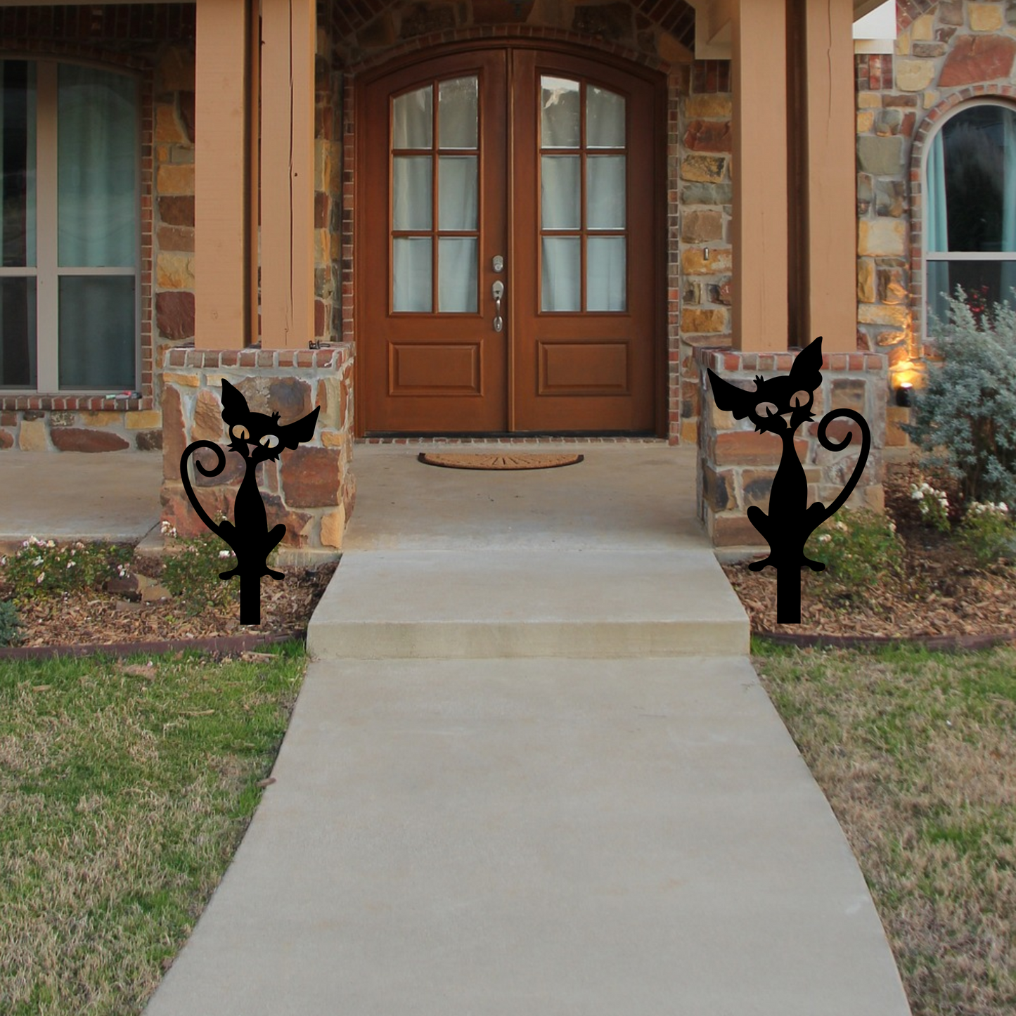 Halloween Cat Yard Stake Sign