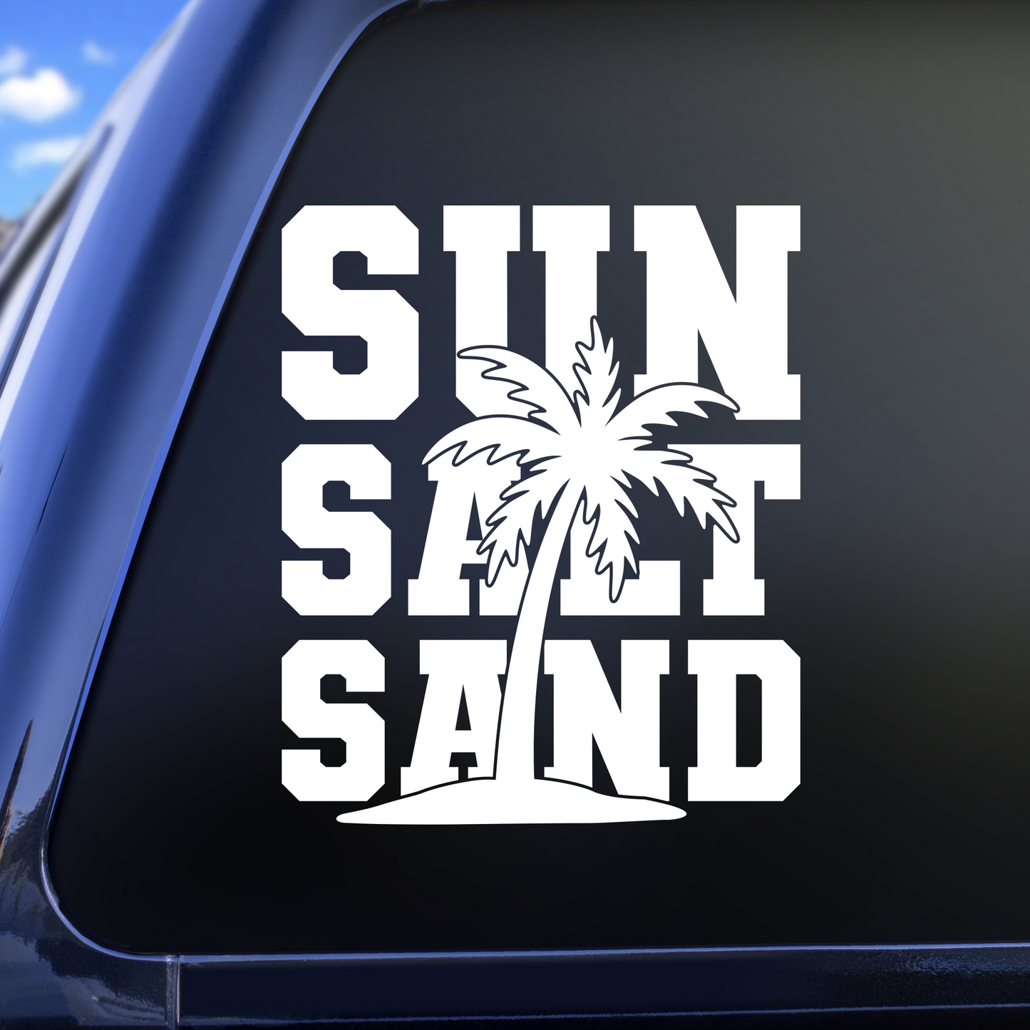 sun salt sand decal