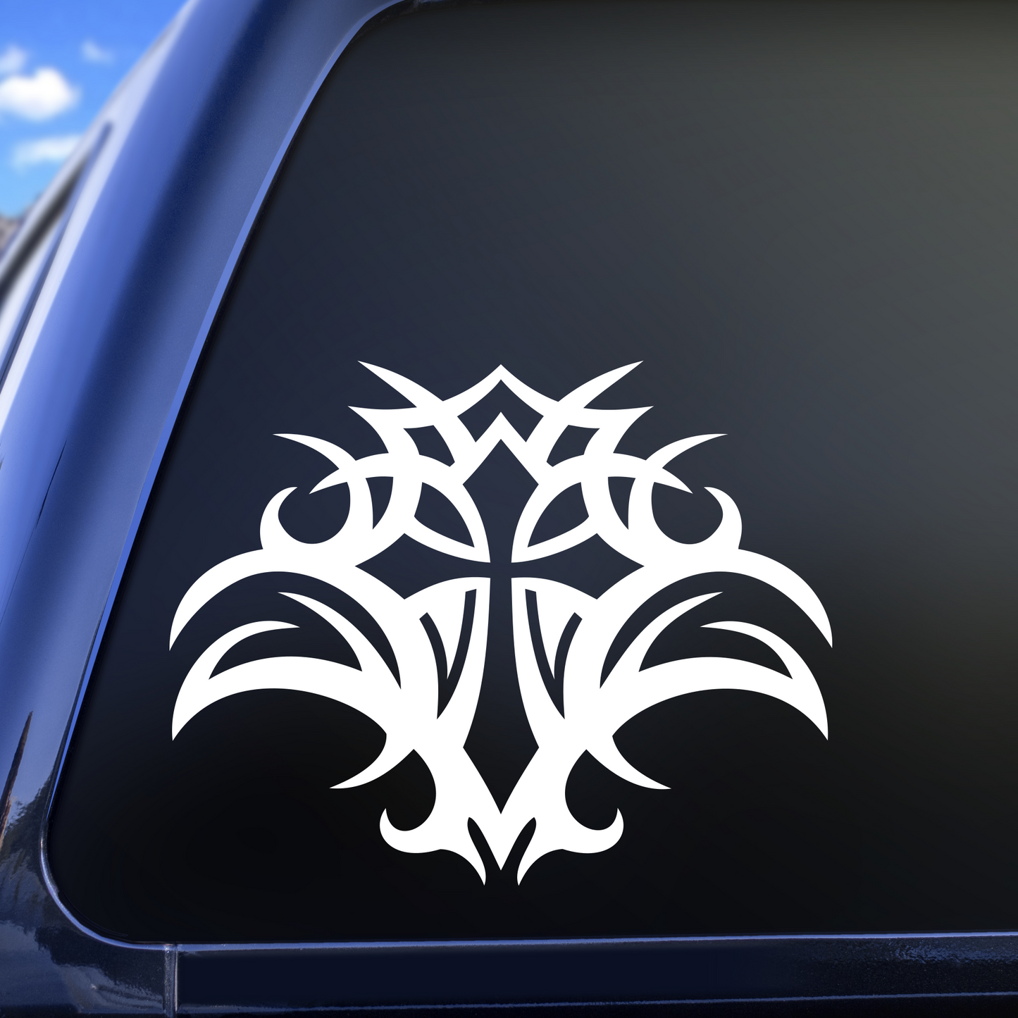 tribal cross decal