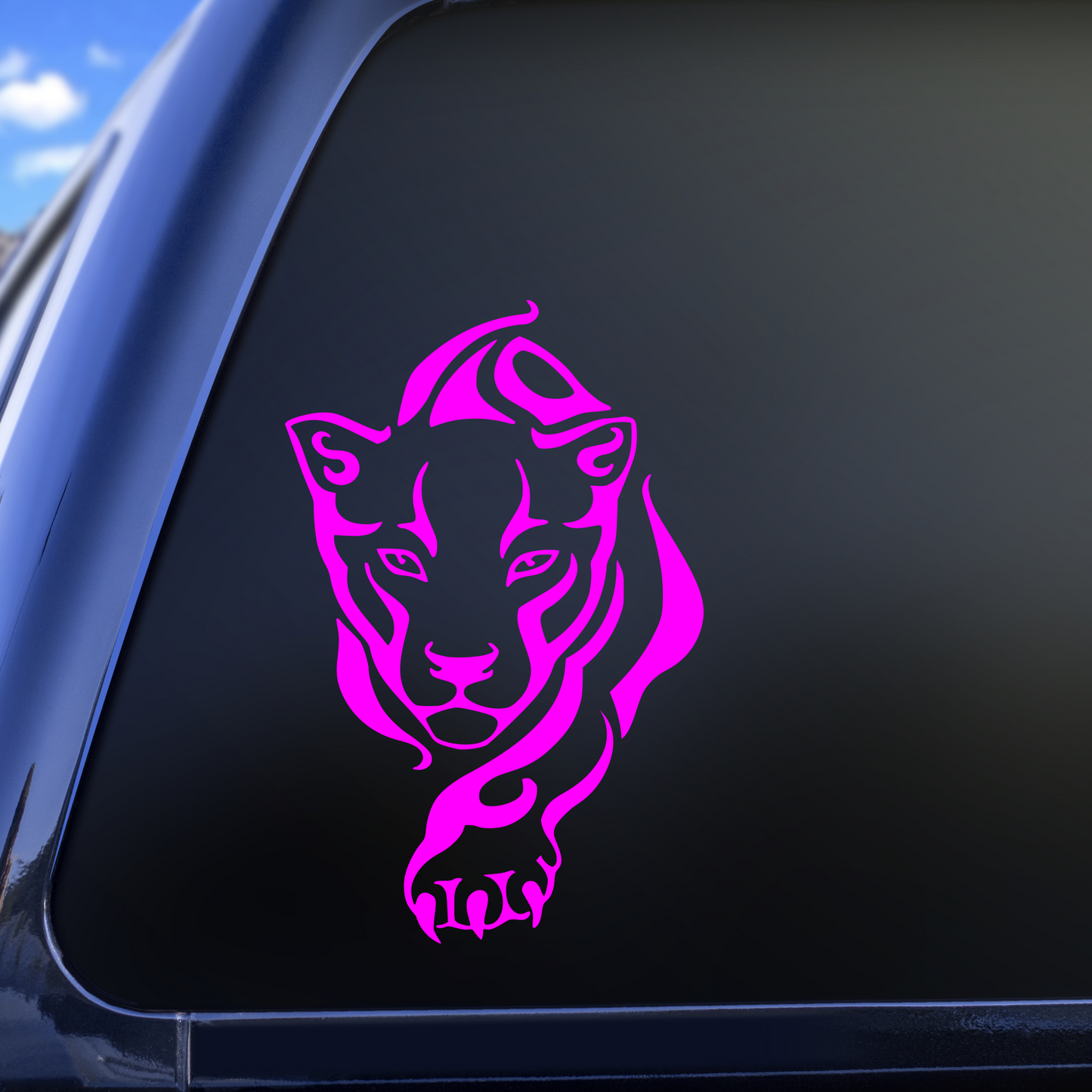 Tribal panther decal