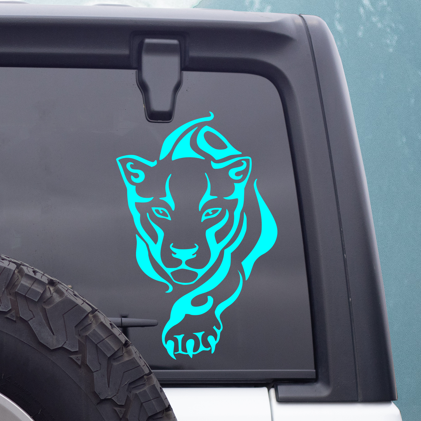 Tribal Tiger Vinyl Decal Sticker | Panther Decal | Puma Decal