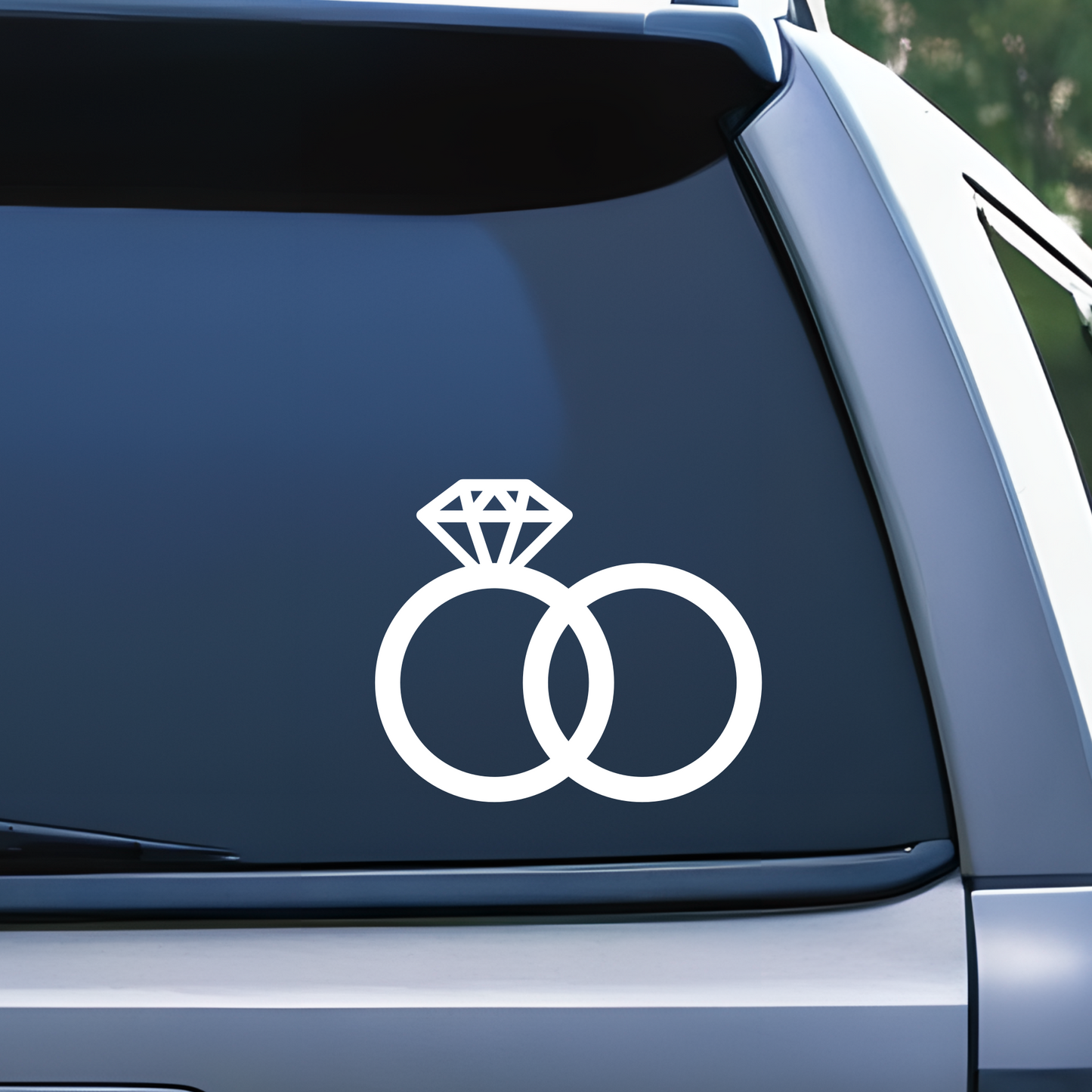 Wedding Rings Decal, Husband and Wife Rings, Wedding Decor Decal