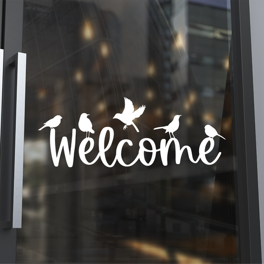 welcome birds decal