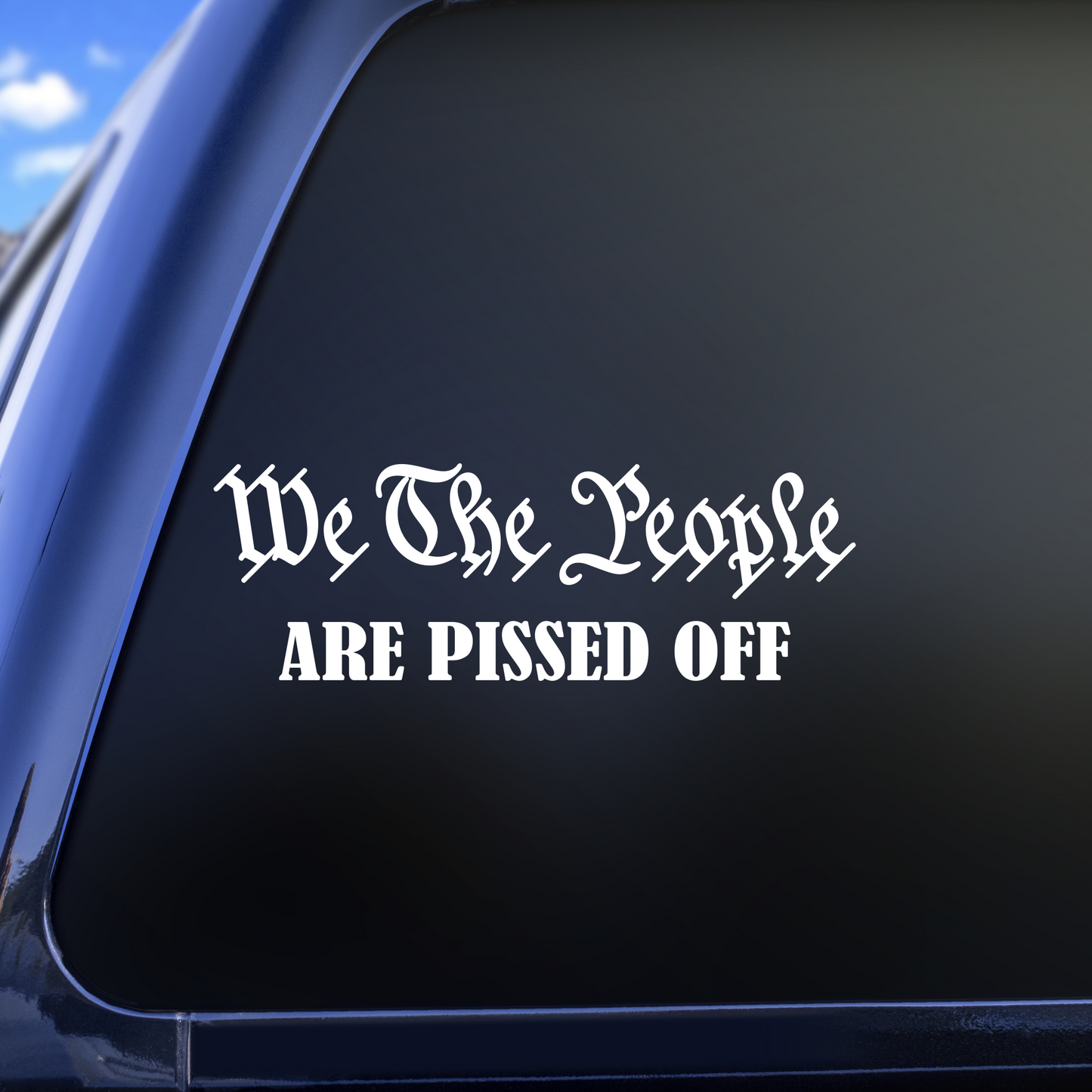 we the people are pissed off decal
