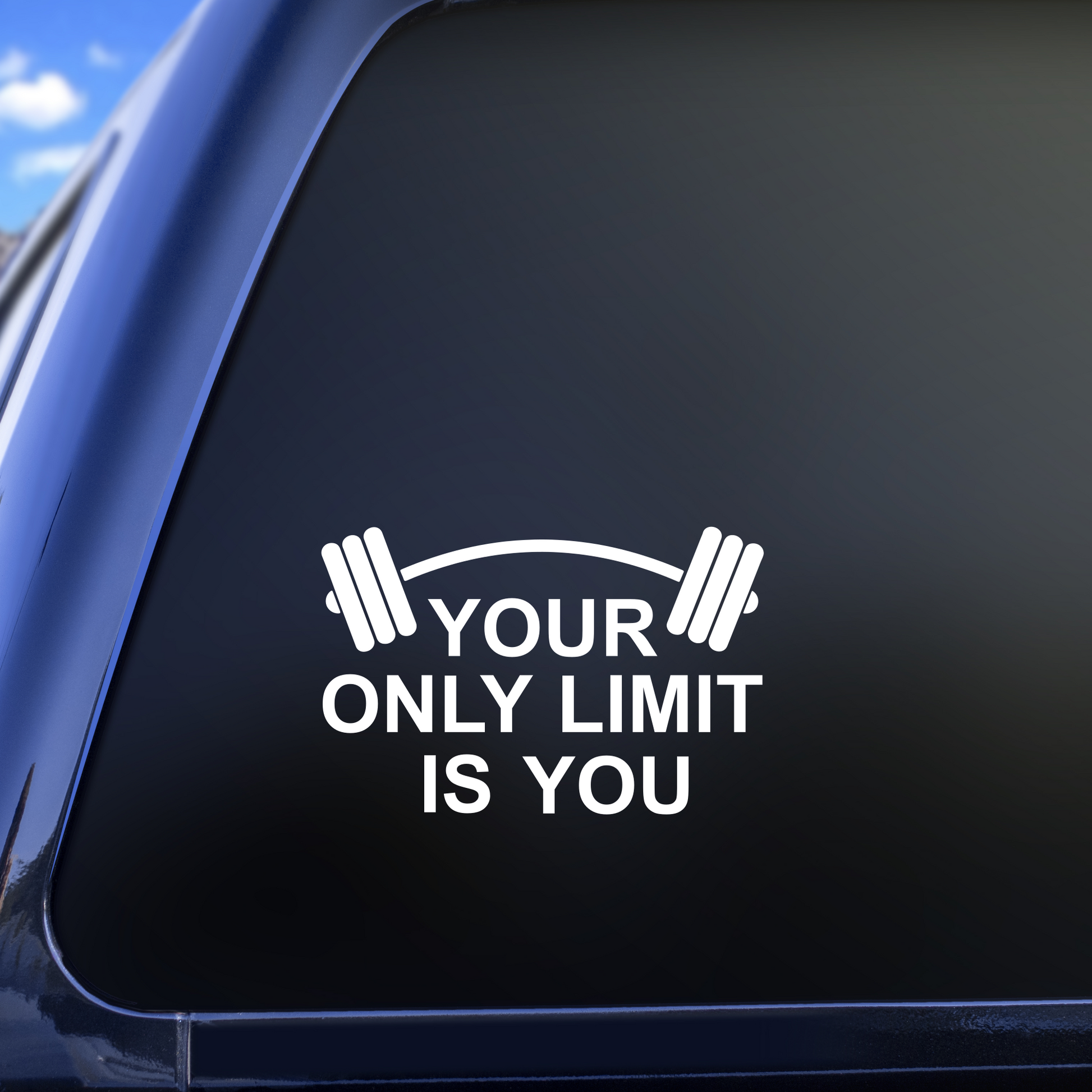 your only limit is you weight lifting decal