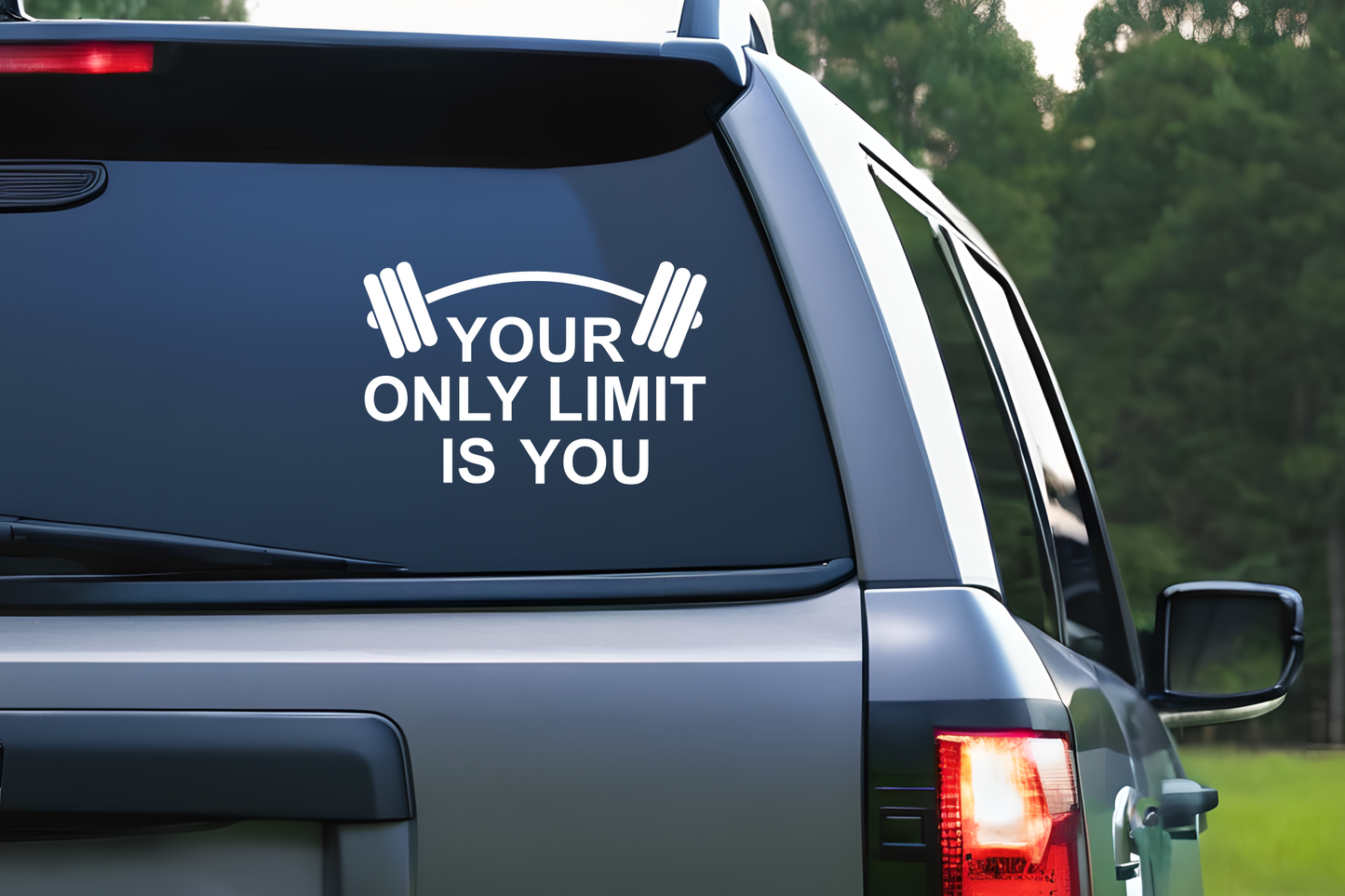 Your Only Limit is You Vinyl Decal | Gym Weight Lifting Decal