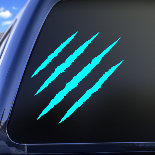 claw marks decal