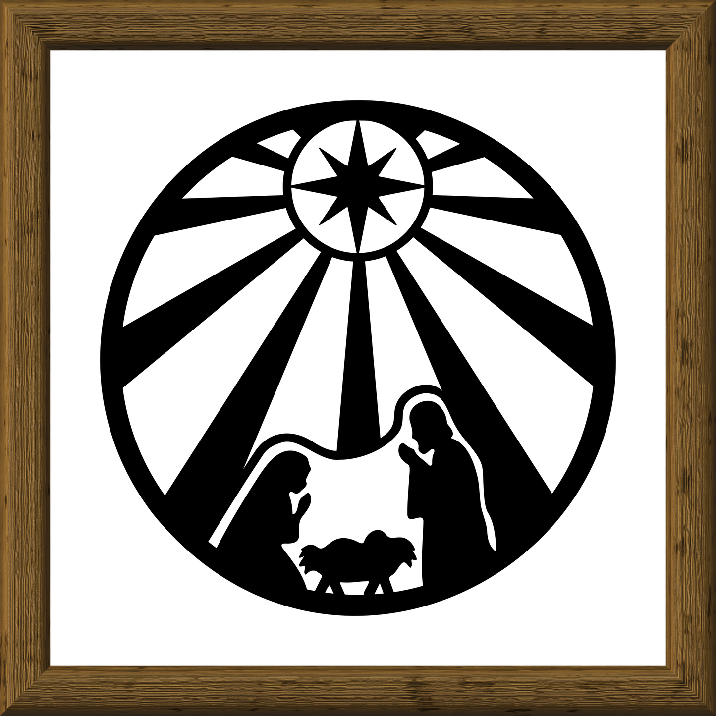 Nativity Manger Scene Christmas Vinyl Decal Sticker