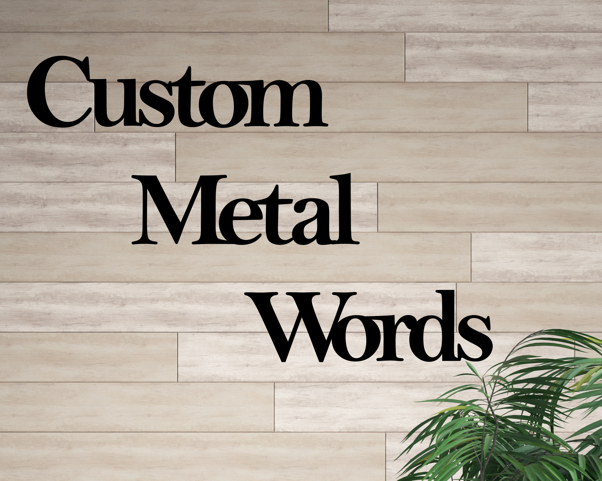 custom metal words