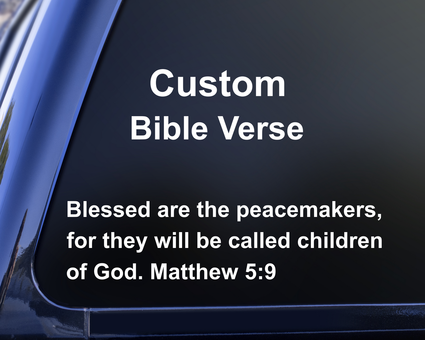 Custom Bible Verse Decal, Religious Decal, Christian Decal,  Bible Quote,