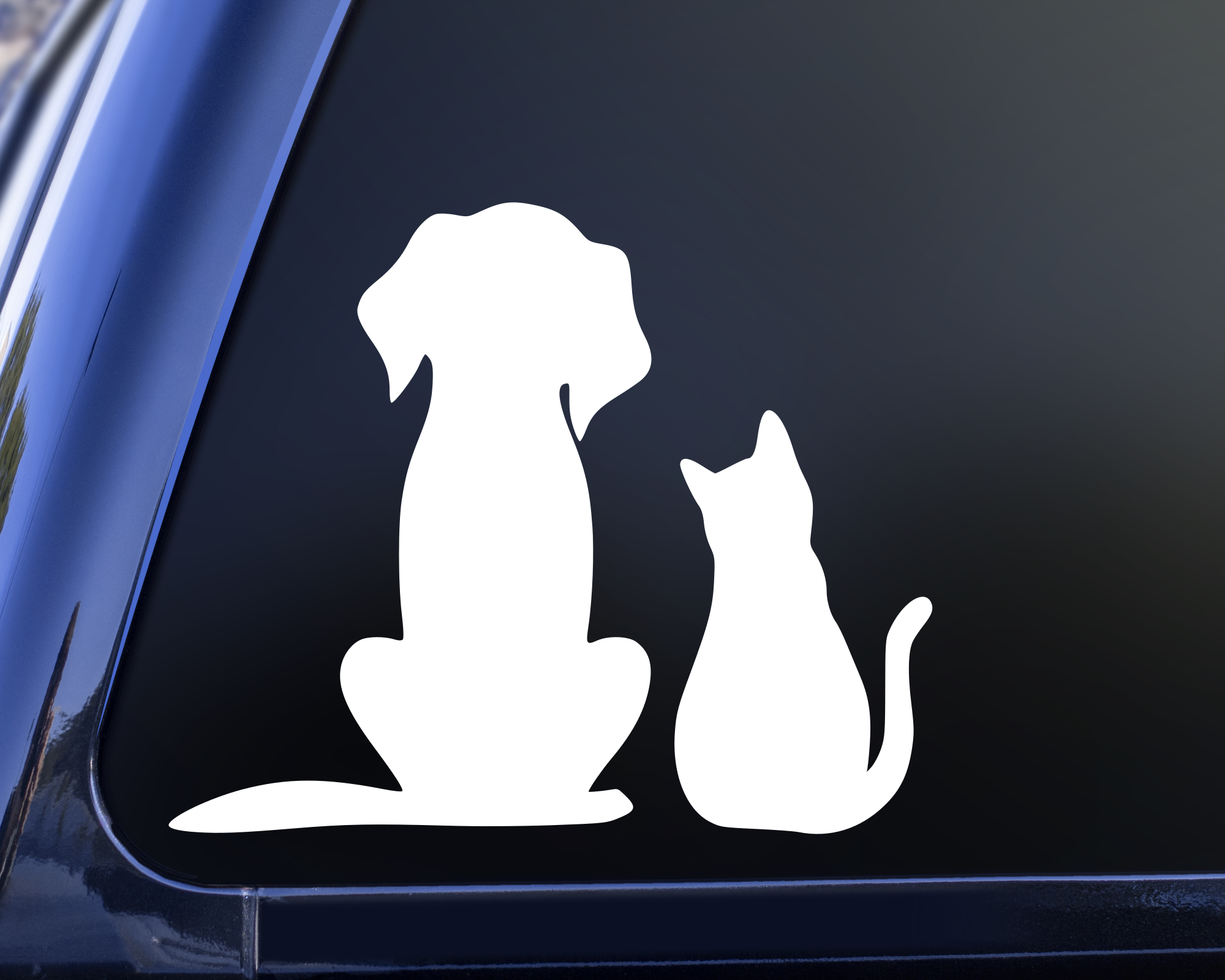 Dog and Cat Vinyl Decal Sticker, Pet Lover Decal, Dog Lover Decal, Cat –  Bymaxfabrication