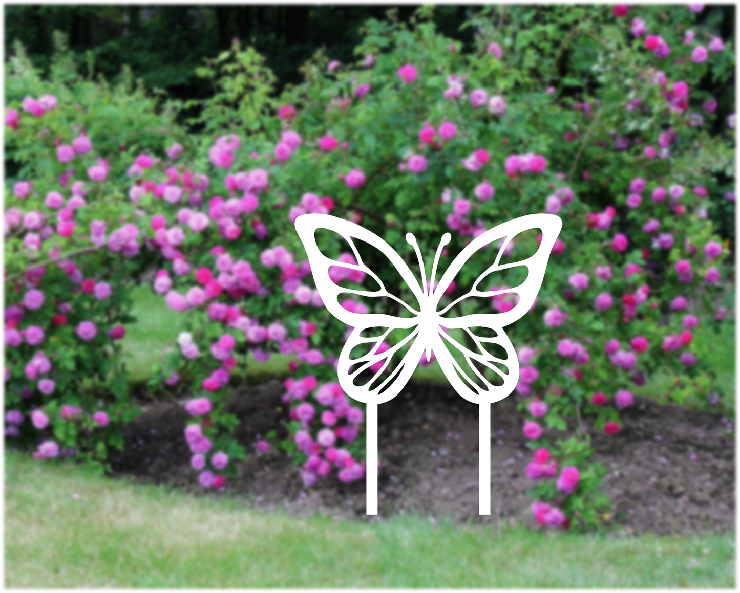 Butterfly Metal Yard Stake, Garden Stake