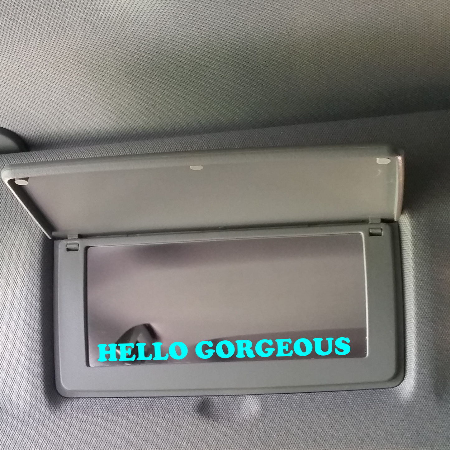 Hello Gorgeous Decal, Self Affirmation Vinyl Decal, Vanity Mirror Decal, Inspirational Decal