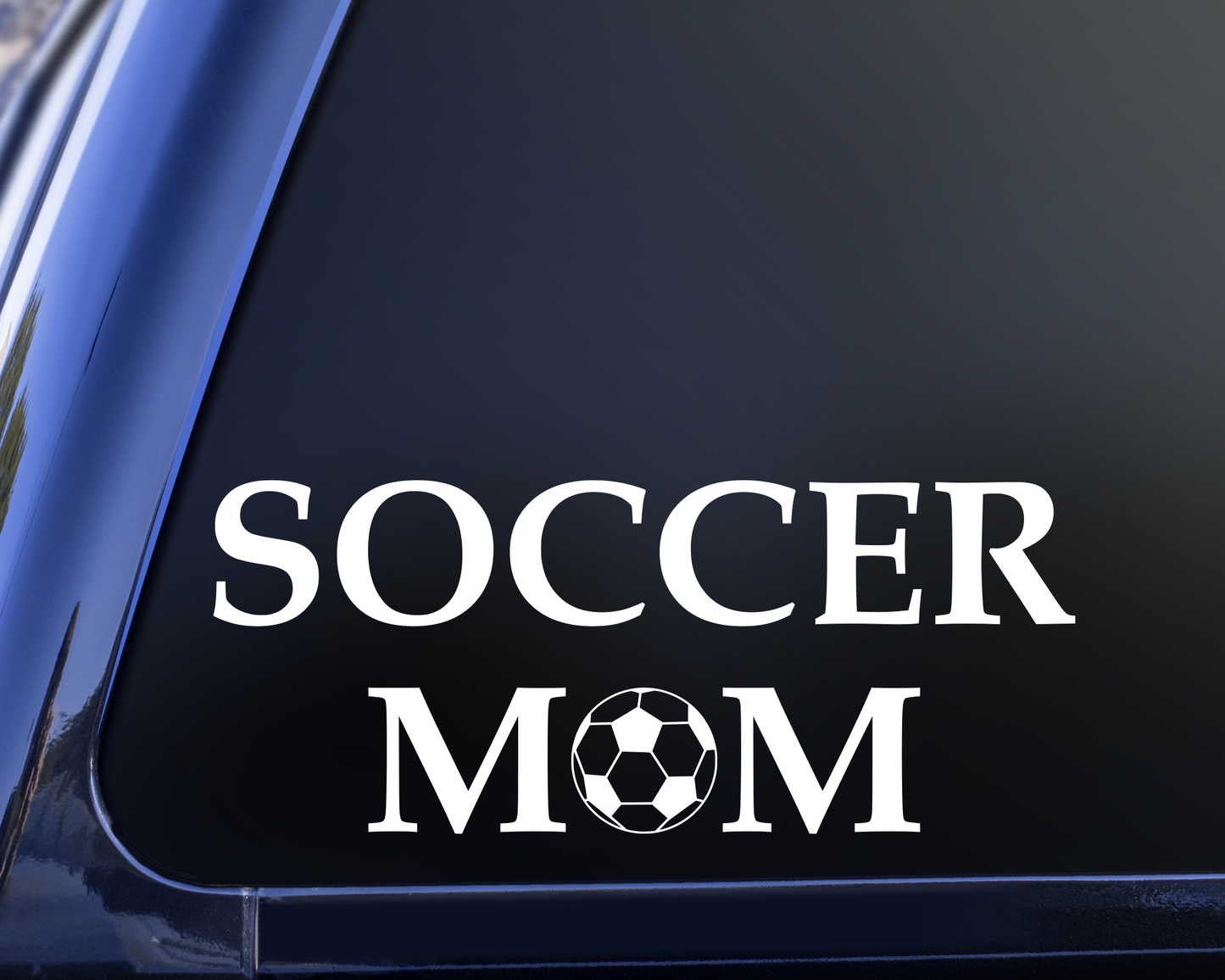 Soccer Mom Vinyl Decal Sticker, Soccer Ball Mom, Kids Sports Decal, Soccer Decal, Car Window Decal