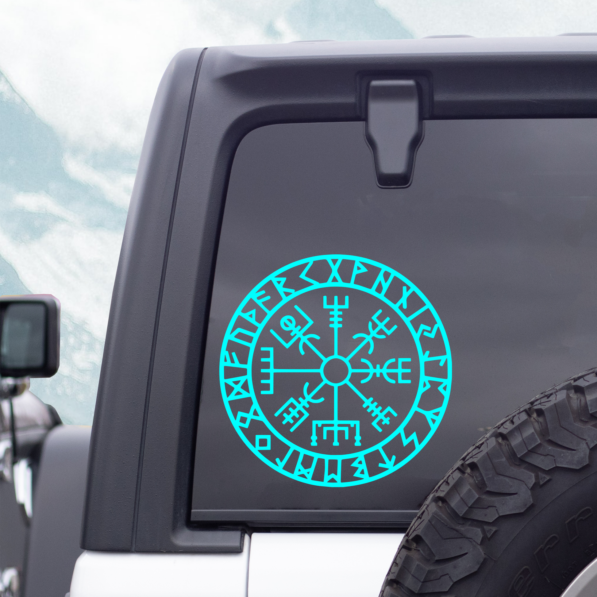 viking compass decal