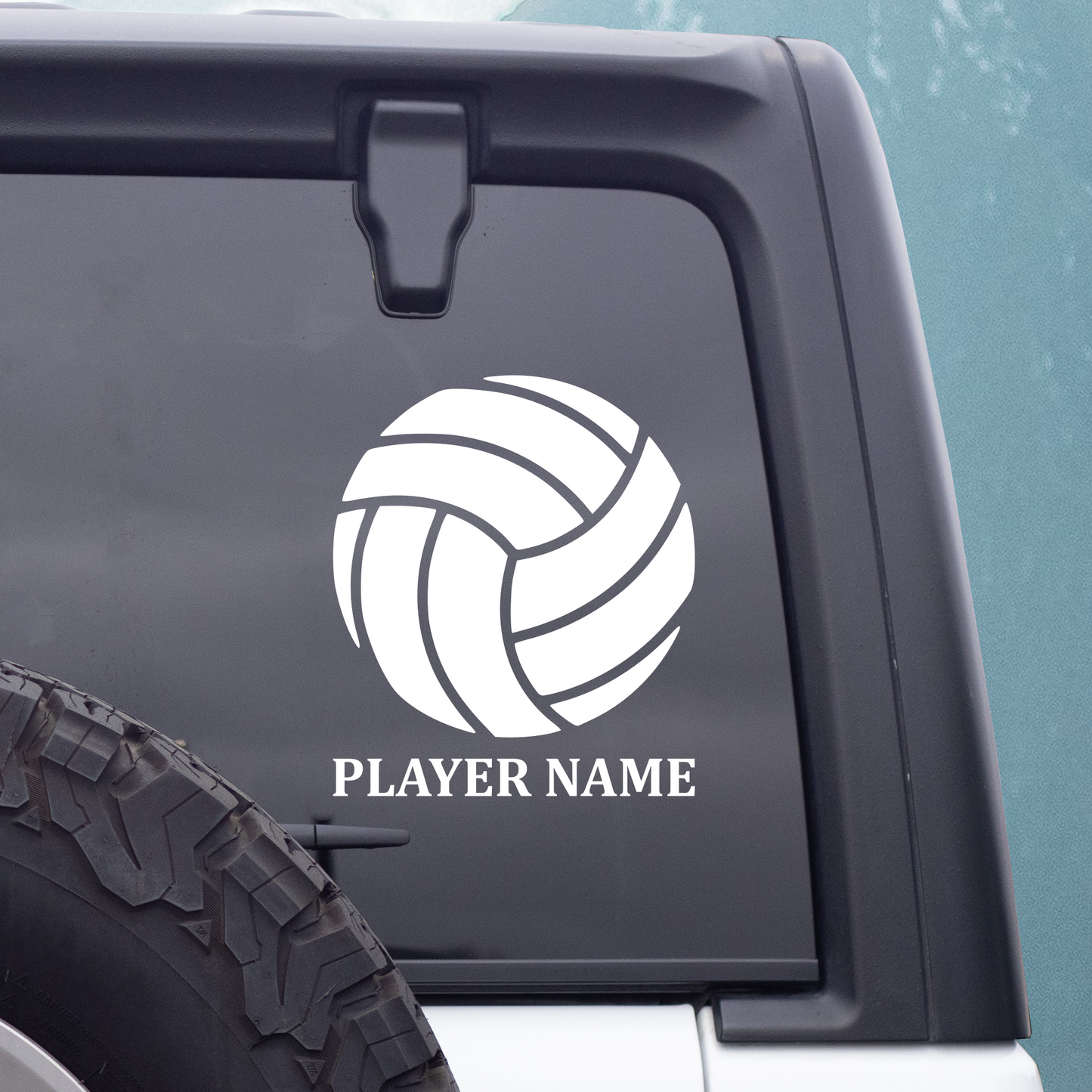 Personalized Volleyball Decal, Vinyl Decal Sticker, Player Name Decal, Kids Sports Decal