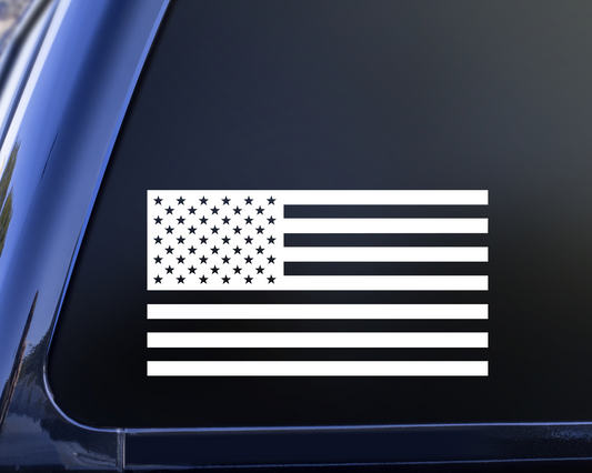 American Flag Vinyl Decal Sticker, Stars and Strips Decal, Battle American Flag Sticker, Car Window Decal, Tumbler Decal