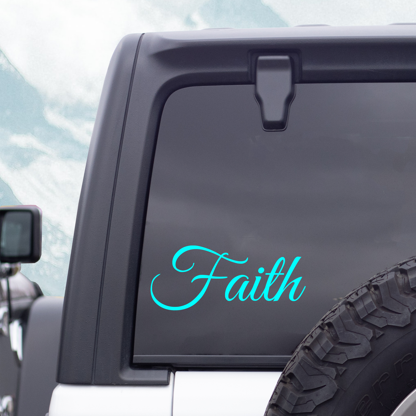 Faith Vinyl Decal, Religious Decal, Christian Decal