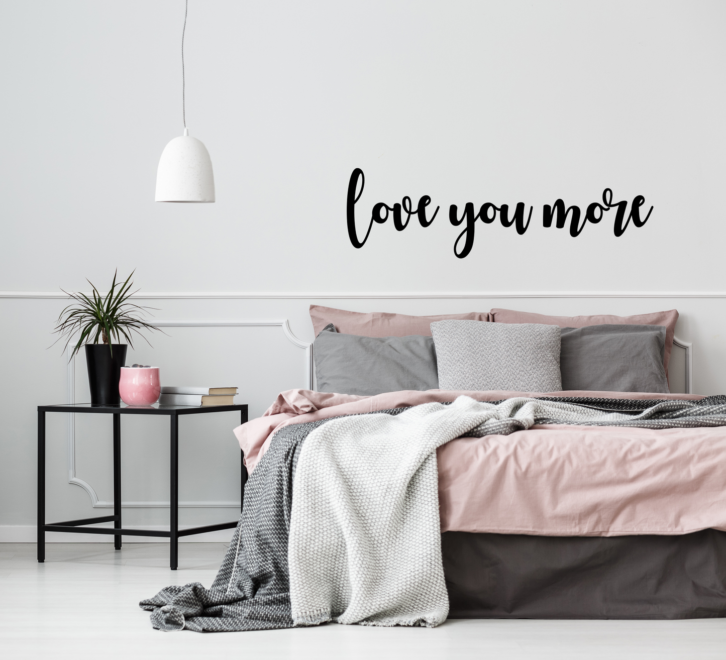 Love You More Metal Words, Home Wall Decor