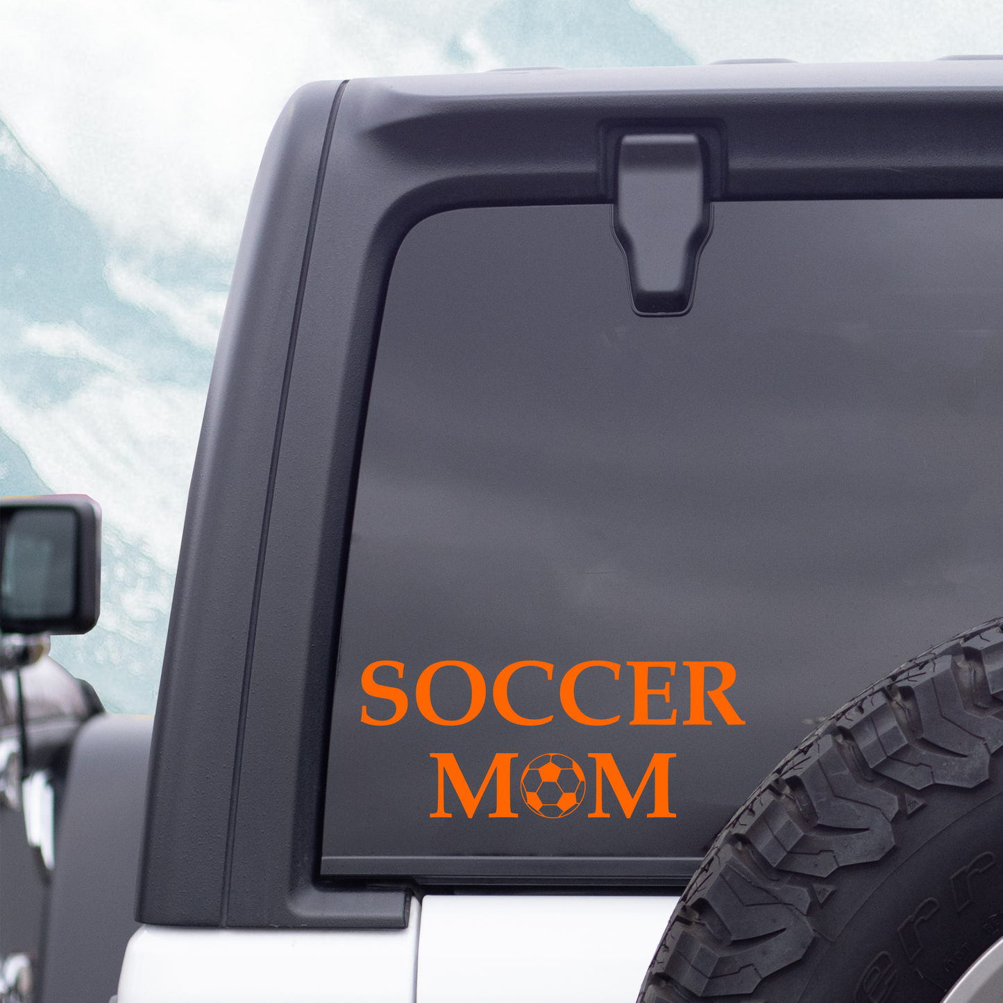 Soccer Mom Vinyl Decal Sticker, Soccer Ball Mom, Kids Sports Decal, Soccer Decal, Car Window Decal